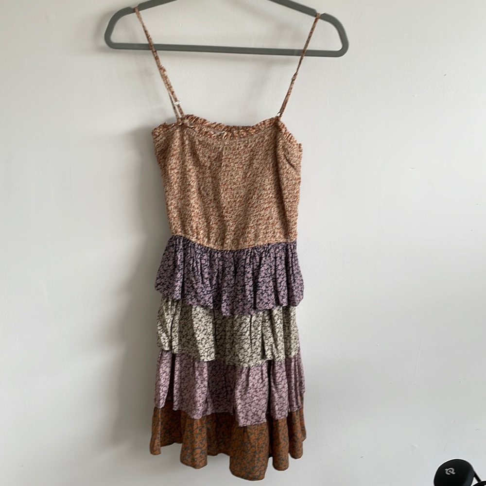 Storia multicolored tiered dress
